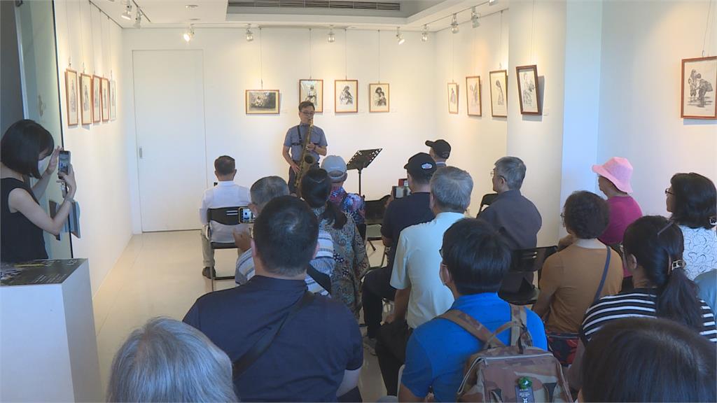 陳尹中天父世界牧師個展開幕　勾勒耶穌畫法細緻傳神
