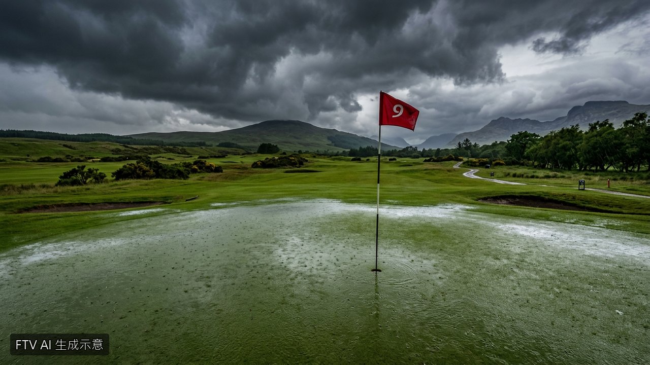 旅行者高球賽因雨延宕 Scheffler與Hovland週一爭冠