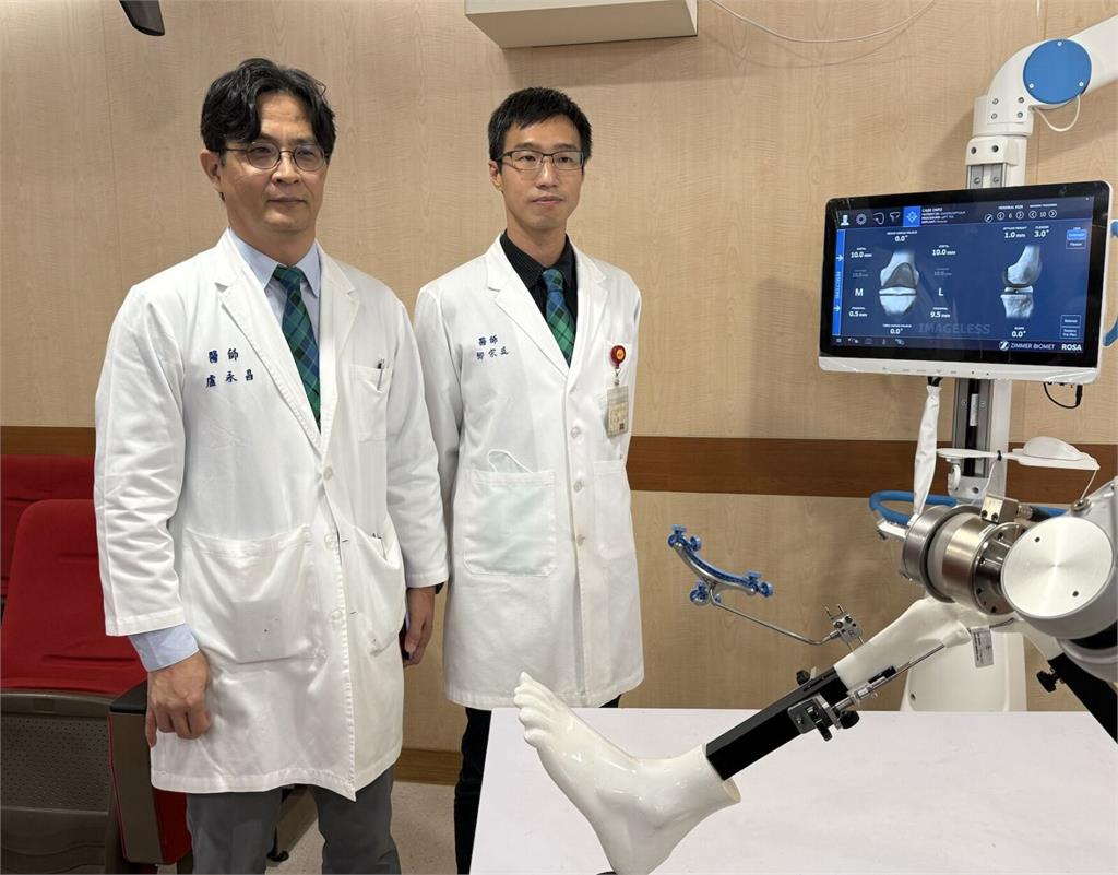 馬偕醫院創新AI「換膝關節」     靠X光影像就能精準下刀