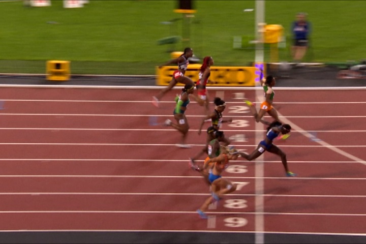 0.01秒之差！世錦賽女百米決賽 包伊奪金