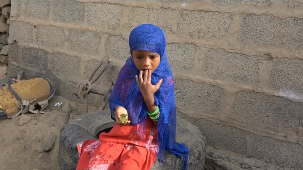 葉門內戰嚴重飢荒 數百萬孩童吃樹葉果腹