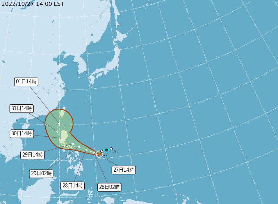 快新聞/奈格颱風生成估下週一北轉 今晚起各地降雨機率曝光