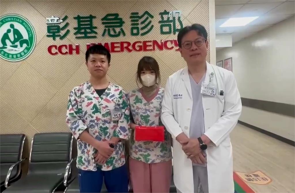 2護理師跪地CPR救氣爆傷患 彰基頒10萬禮券獎勵