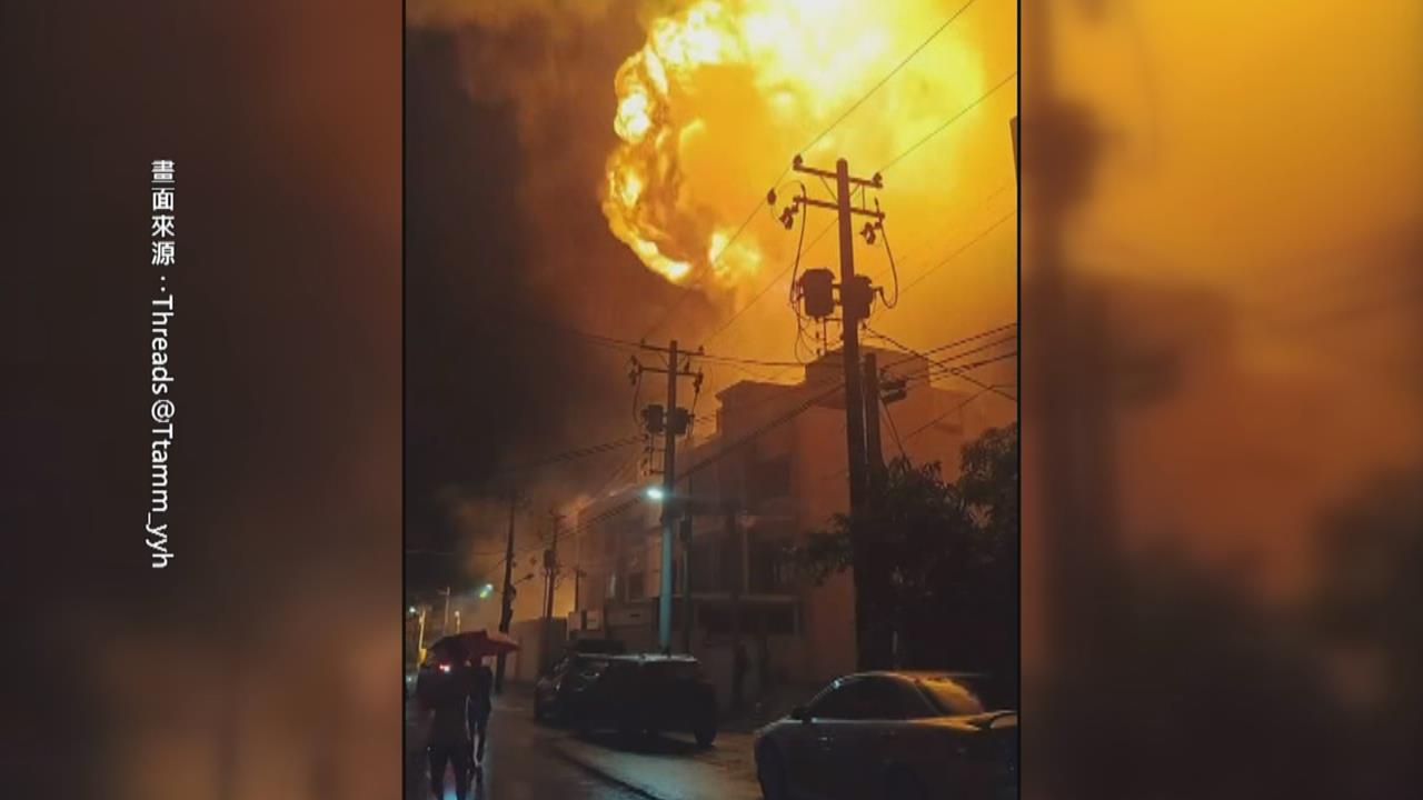台南空地火警變大爆炸！　「蕈狀雲」竄天疑鎂土遇水釀禍