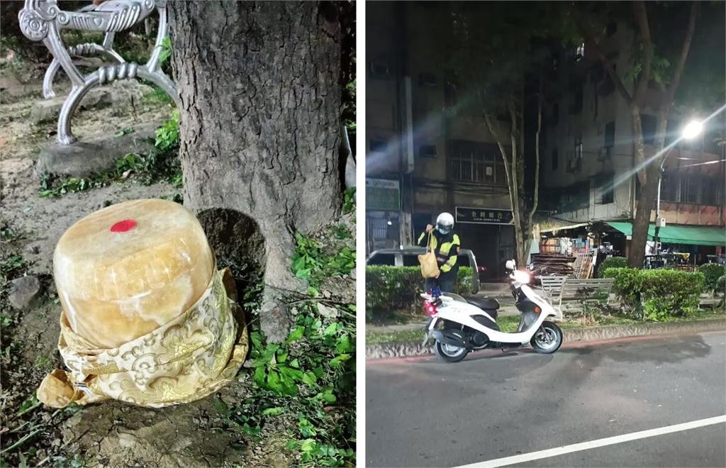 快新聞／新北三重分隔島「驚見骨灰罈」　民眾嚇呆急通知警方