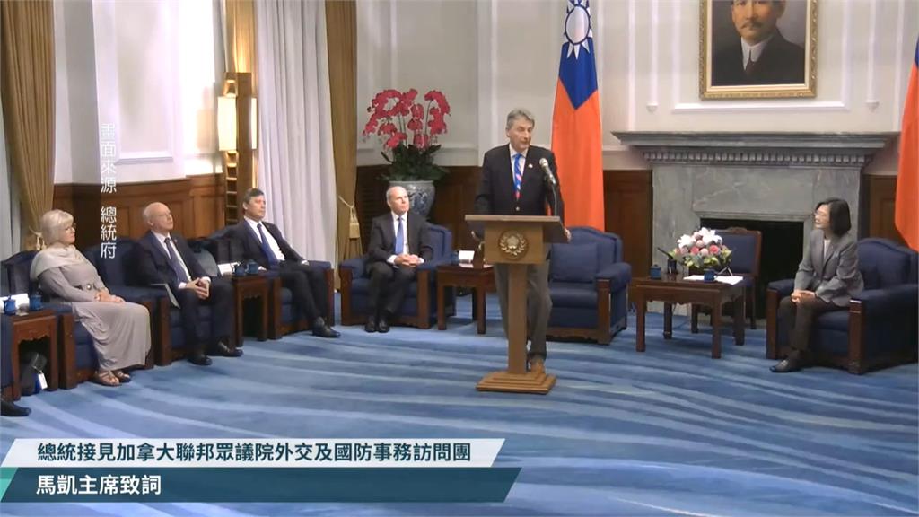 會加拿大眾議院訪團  蔡總統：準備好加入CPTPP決心