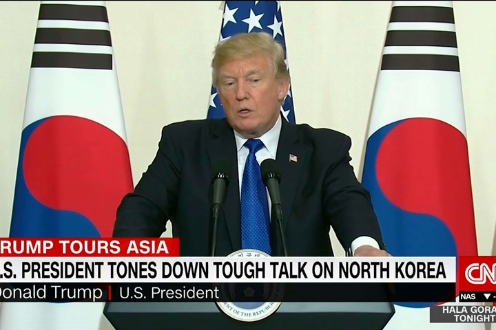 外交髮夾彎？川普柔性喊話籲北朝鮮上談判桌