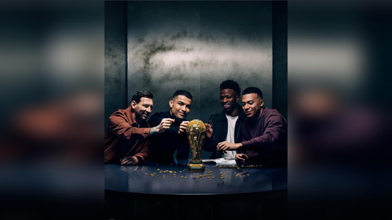 足球(影)／四大天王合體這真的不是AI！梅西、C羅、姆巴佩與維尼修斯夢幻同框