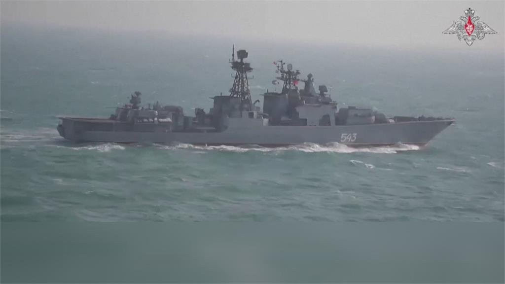 中俄海上第11次聯合軍演　艦艇編隊實射導彈