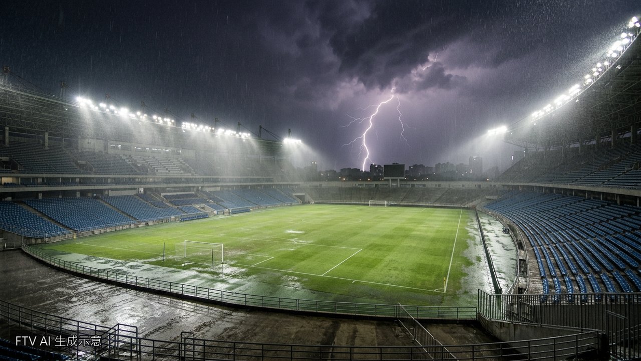 世界盃法伊大戰因雷雨暫停　嚴格「避雷條款」延宕兩小時