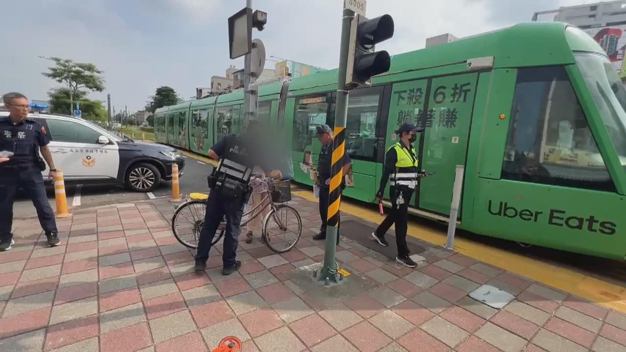 高雄輕軌出現意外　8旬婦人疑沒看見列車行駛撞上觸法