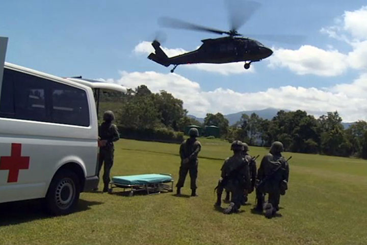 陸軍特戰山隘行軍 黑鷹直升機首度參演