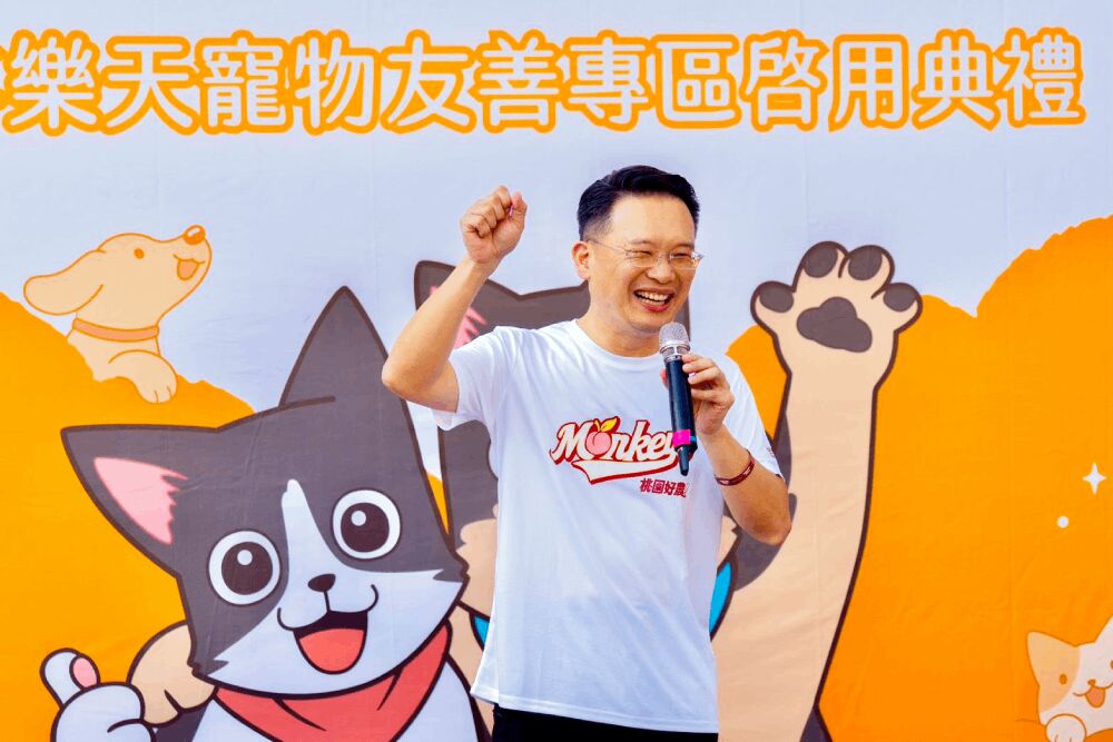 全台首座棒球場寵物專區啟用　蘇俊賓邀帶小狗挺桃猿