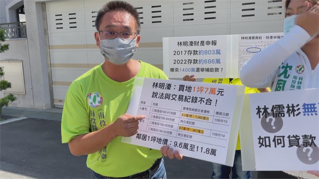 錢哪來?林明溱貸款蓋豪宅 綠議員疑地價實價兜不攏