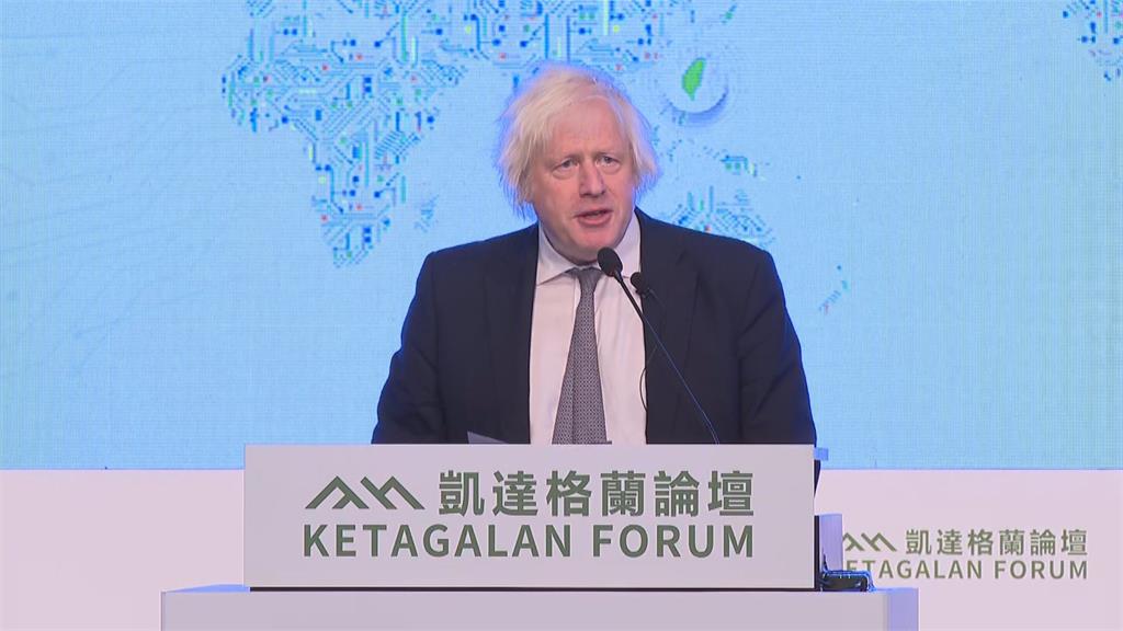 英國前首相強生台語問好  強調與台灣站在一起