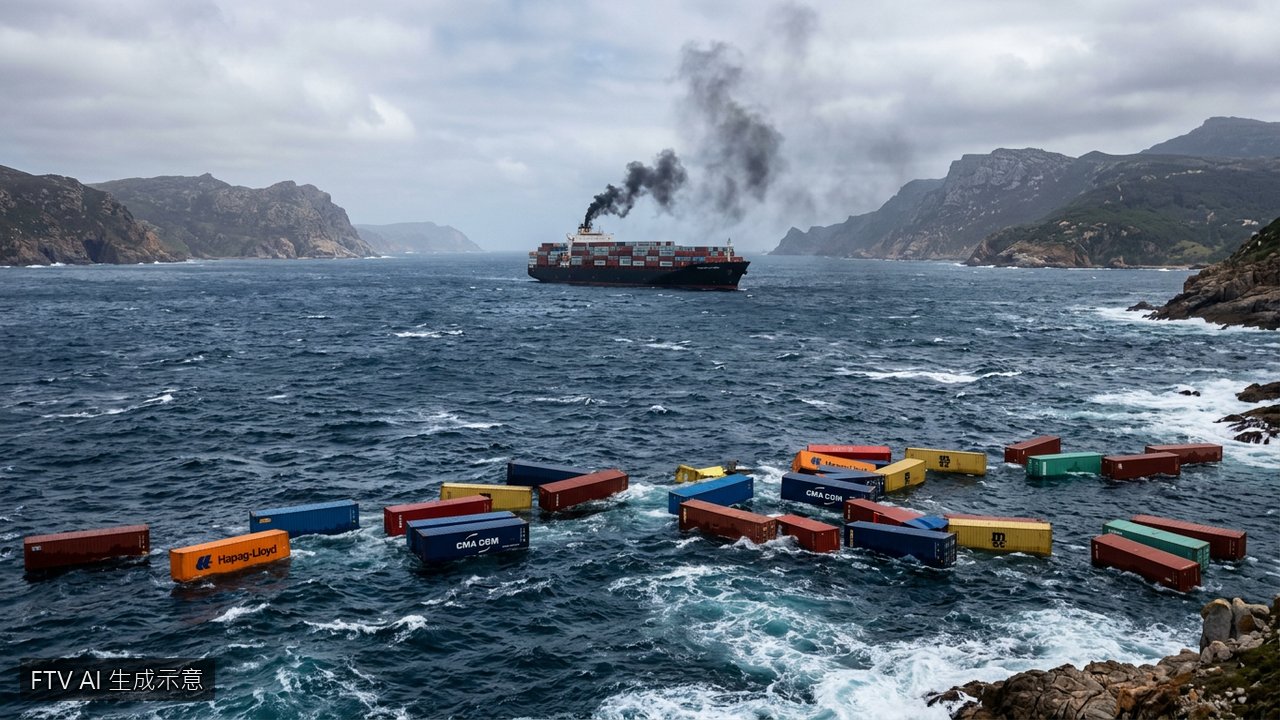 荷莫茲海峽貨櫃船觸雷沉沒　伊朗革命衛隊證實事故