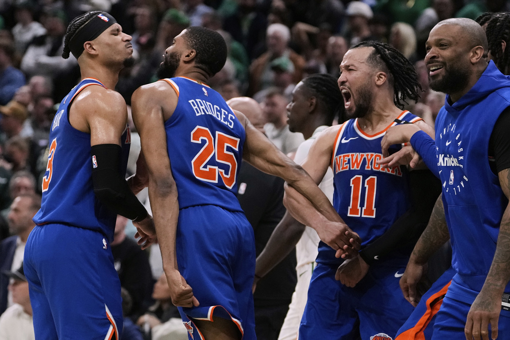 NBA(影)／尼克綠衫軍G1激戰到延長　尼克關鍵抄截客場逆襲拿下系列賽開門紅