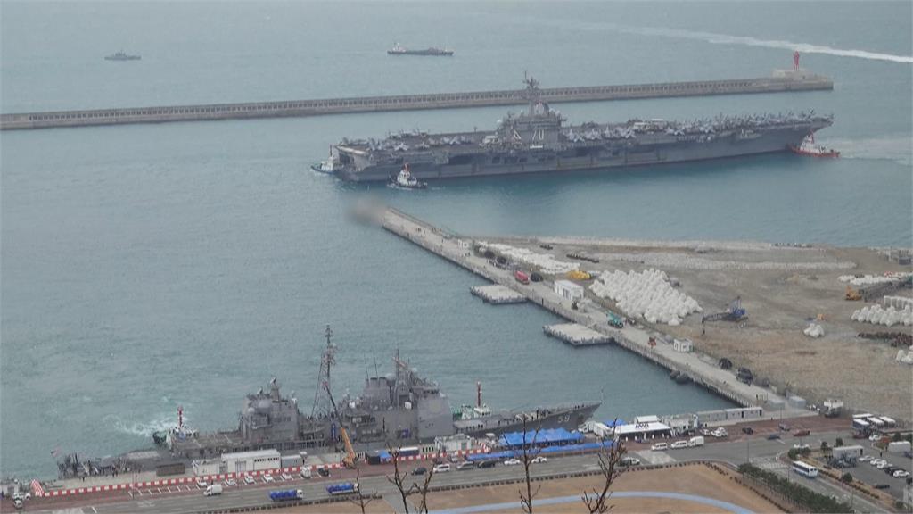 美航艦卡爾文森號抵釜山基地 落實對韓延伸嚇阻承諾