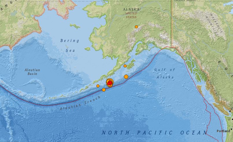 快新聞／美國阿拉斯加州外海7.5強震 沿岸城市發布海嘯警報