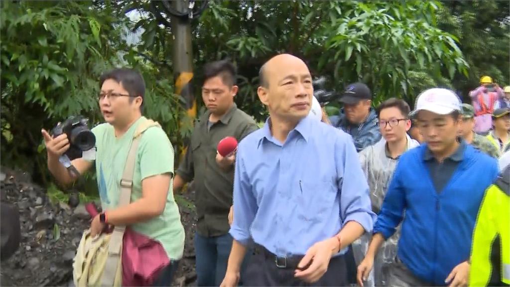 高雄豪雨成災還要假日拚總統？韓國瑜稱「有條件」留下