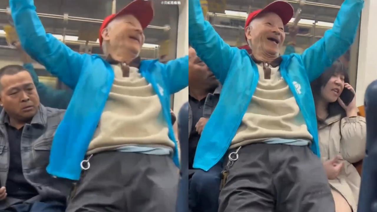 有影／地鐵驚見老翁「硬坐女乘客腿上」！遭推開還露「猥褻笑」網氣炸