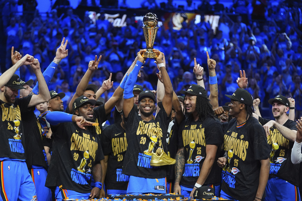NBA/雷霆球員年少有為平均25.6歲奪冠!成為史上第二年輕的冠軍隊