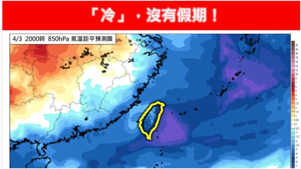 清明連假首2日「氣溫變化」一次看！專家曝「冷」沒有假期：日夜差10度↑