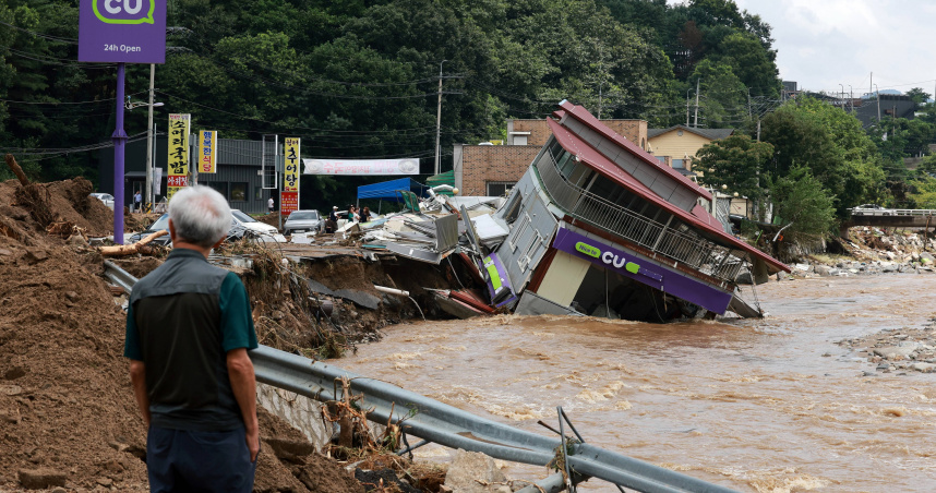 200年一遇！南韓暴雨「3天累積雨量逾600毫米」　至少10人罹難