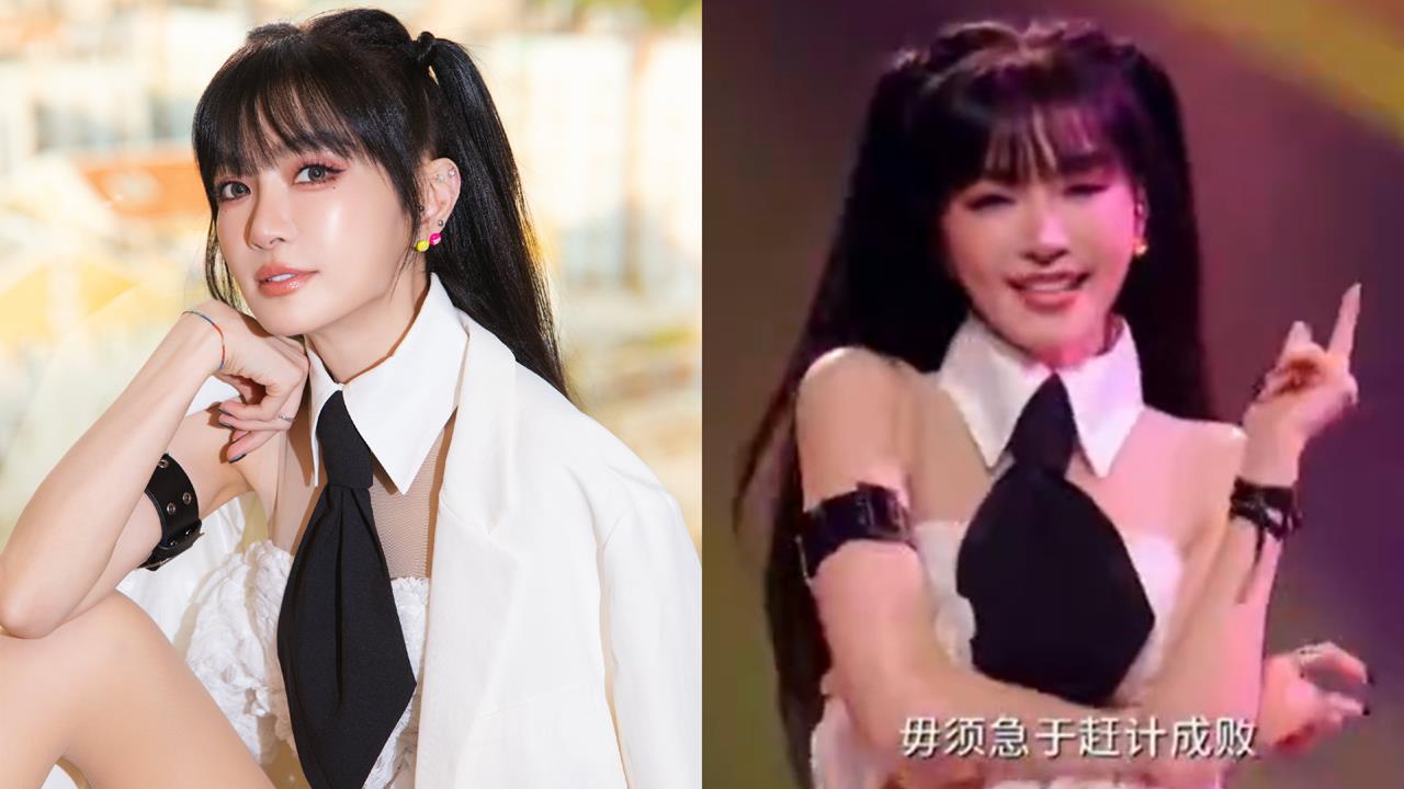 謝金燕登中共晚會遭爆「假唱」！本人發文認對嘴：哪個笨蛋上舞台不帶麥