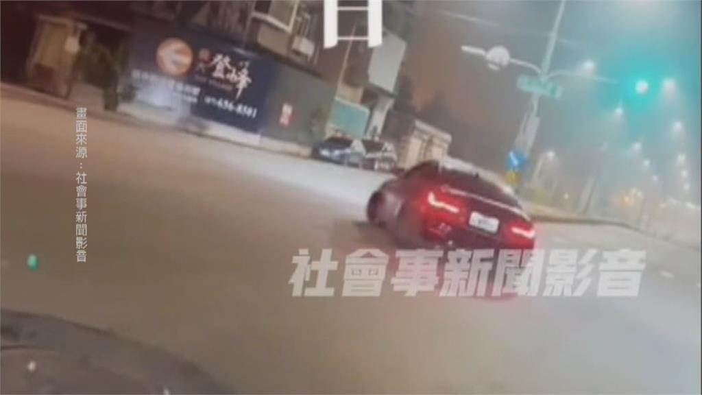 高雄馬路深夜變身甩尾、競速場　影片網路瘋傳！警開罰送辦駕駛