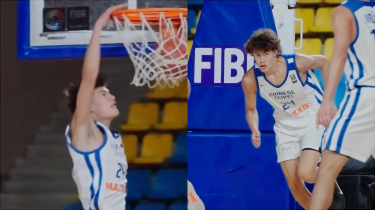 籃球(影)/台灣四星高中生太飛!陳卡特「驚天爆扣」登FIBA 驚呼:從哪飛出來的
