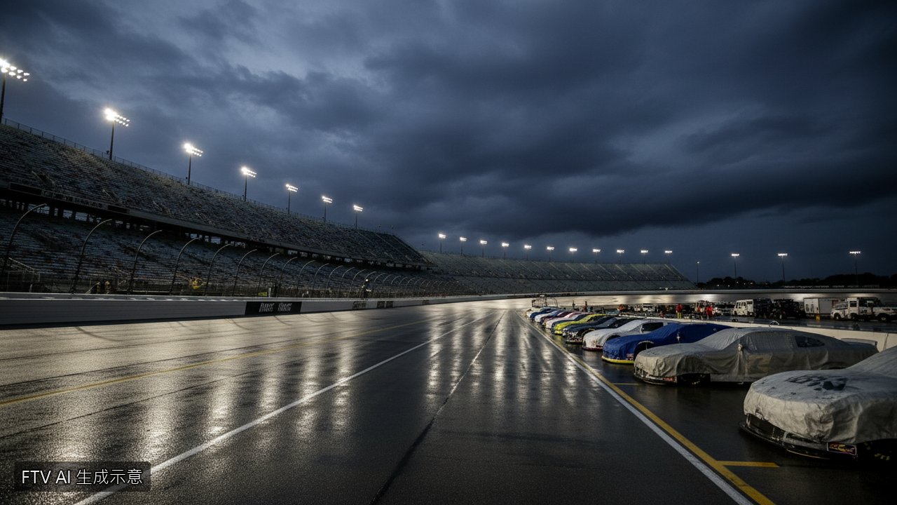 NASCAR夏洛特站大雨攪局 Ross Chastain奪冠致敬逝世車手