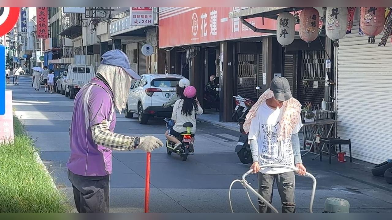 花蓮日出大道騎士頻摔車　路斜又滑諷「香斜大道」