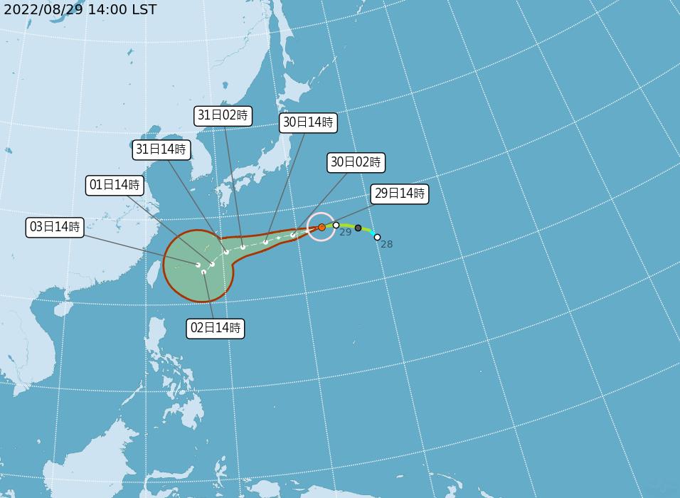 快新聞／「軒嵐諾」增強為中度颱風！　路徑朝台灣移動　最靠近時間點曝光