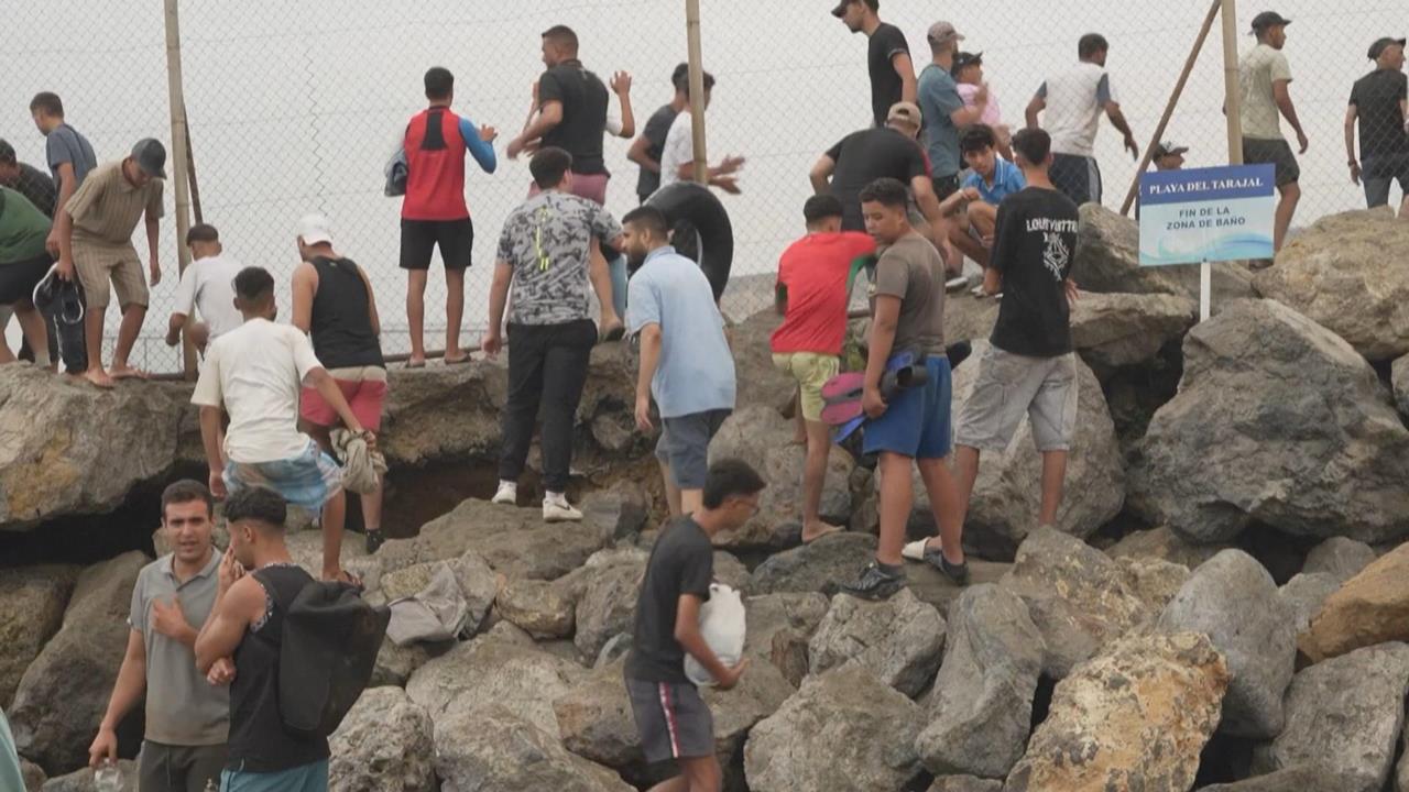 6萬摩洛哥非法移民湧西班牙領土休達　當地政府緊急加強邊境圍欄