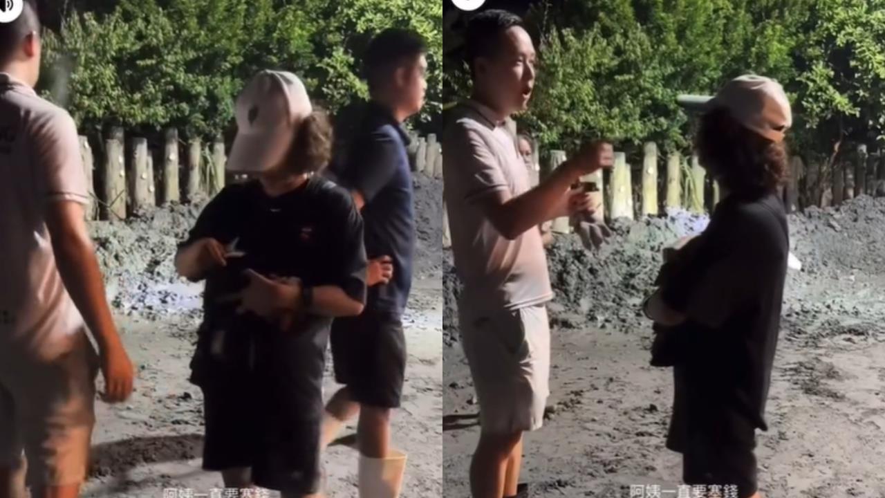 「鏟子超人」遇花蓮阿姨狂塞錢！他逗趣回「再塞就把土填回去喔」網友看哭