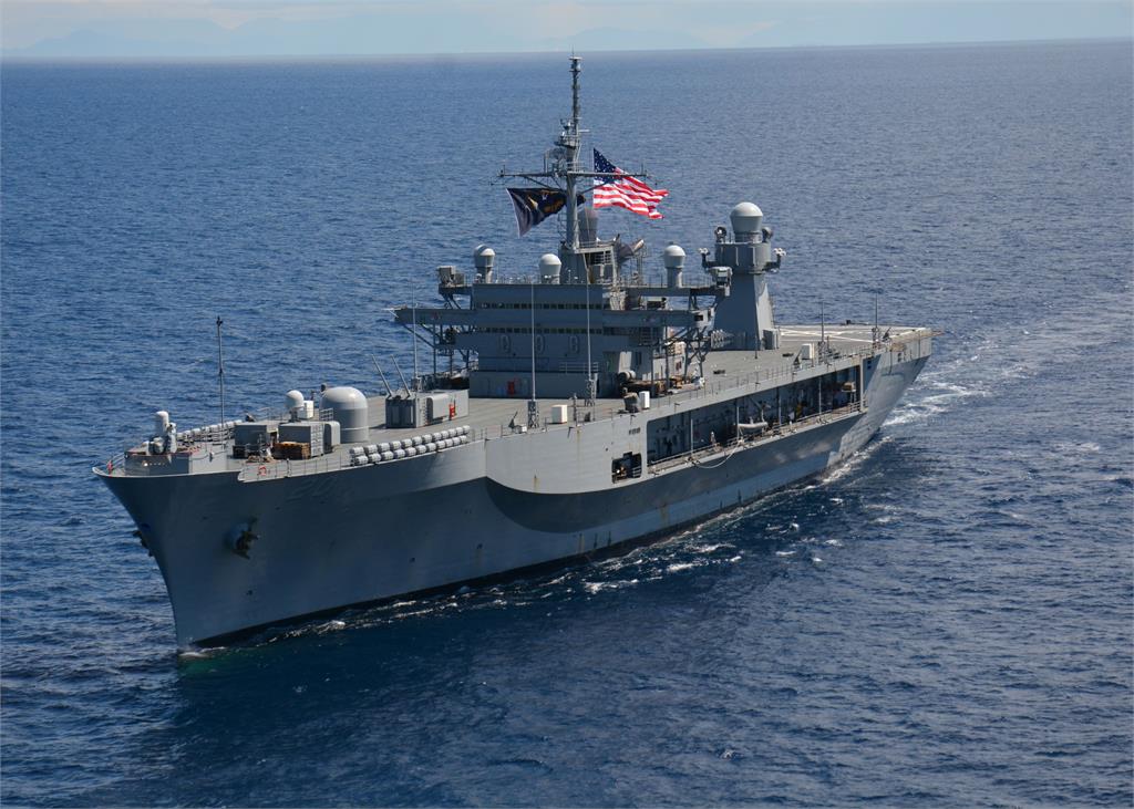 快新聞／美國「指揮艦」惠特尼山號開往東地中海　第6艦隊司令也在船上