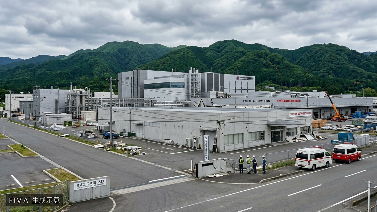 日本南部7.1強震襲擊 豐田與台積電等車廠晶片巨頭停工