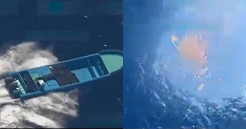 美軍掃毒範圍擴大！　首次在太平洋海域攻擊運毒船