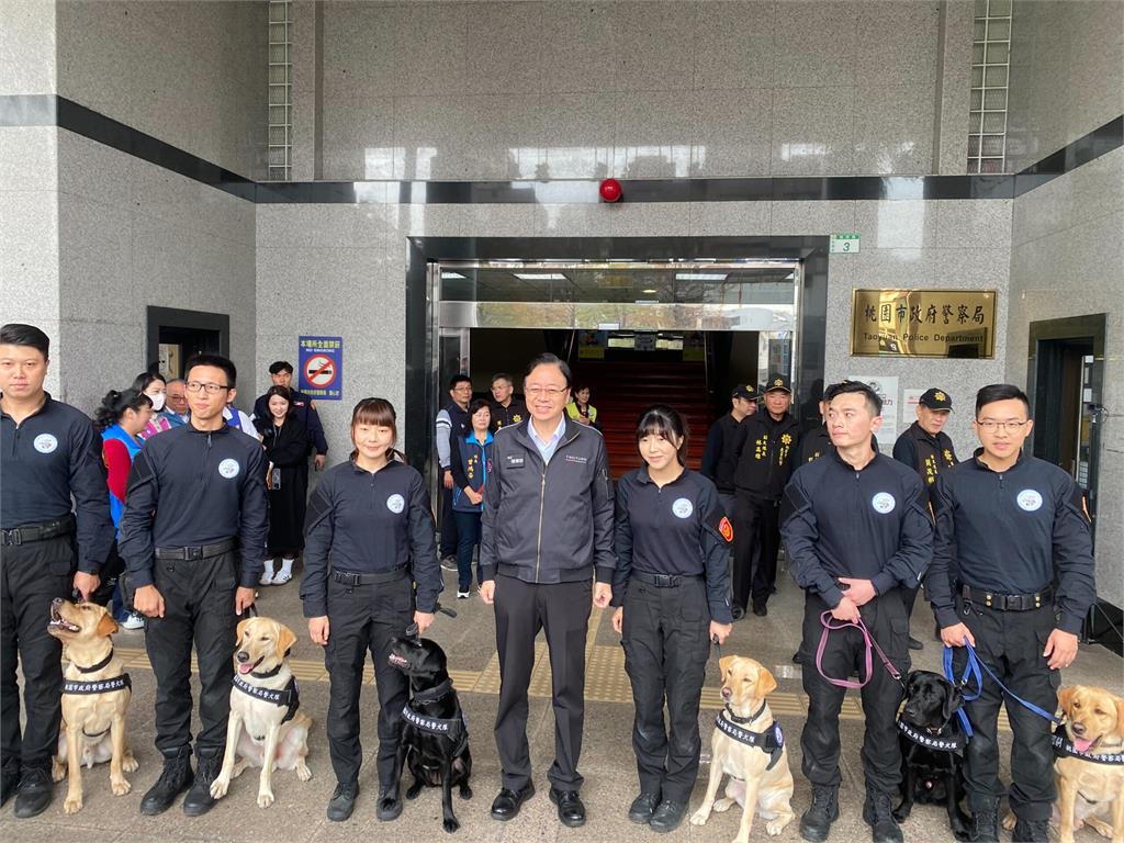 桃園警犬隊正式成軍 協助緝毒偵蒐、反恐防爆