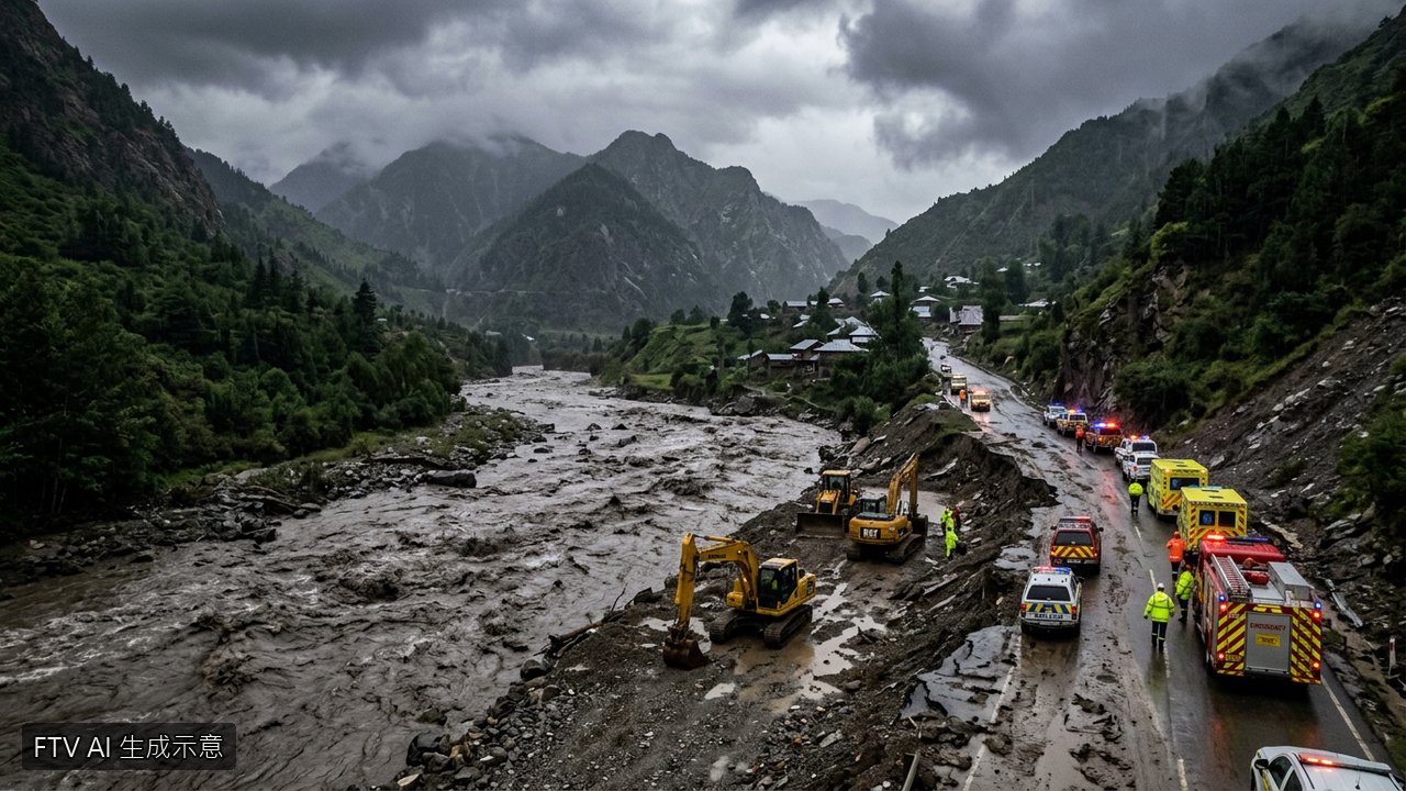 西藏暴雨土石流釀千死災情　官方舉行悼念儀式搶修道路