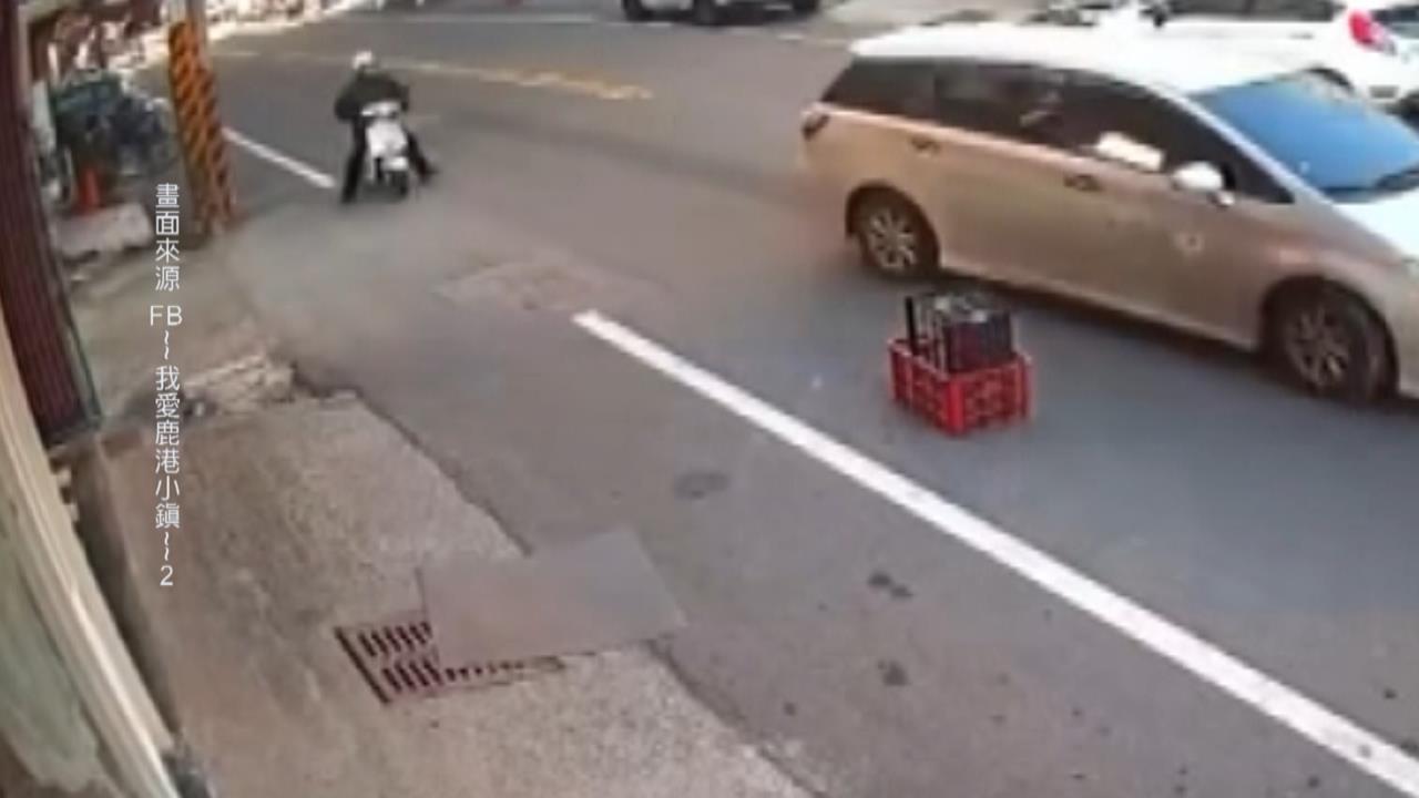 彰化鹿港吹９級強風　目擊塑膠箱上演「離家漂流記」