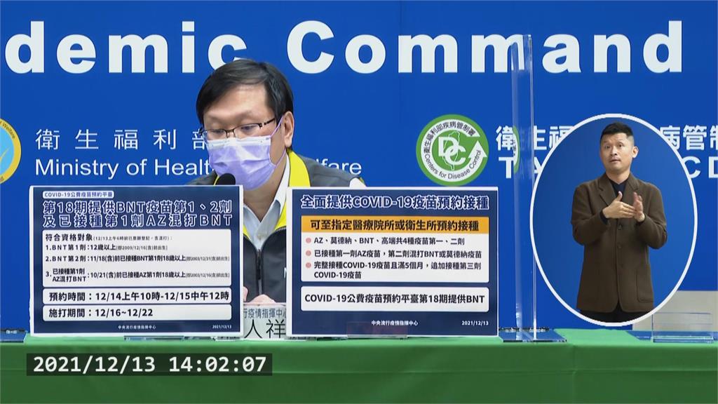 快新聞／第18期疫苗僅供BNT！　「3類對象」明10時起可預約、16日起接種