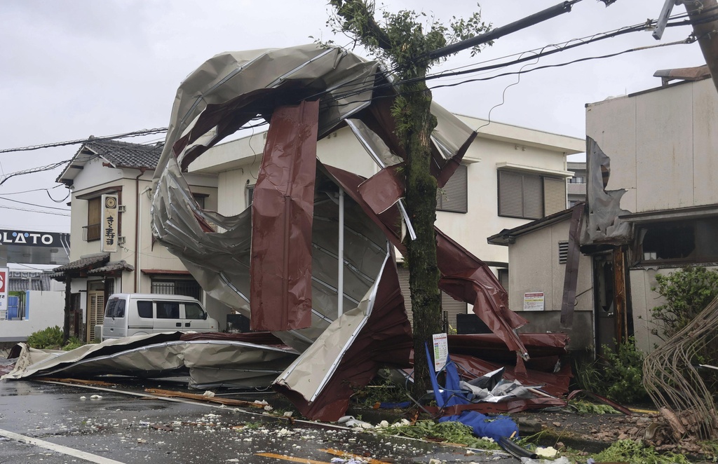 中颱「珊珊」登陸鹿兒島  挾強風豪雨九州已25萬戶停電