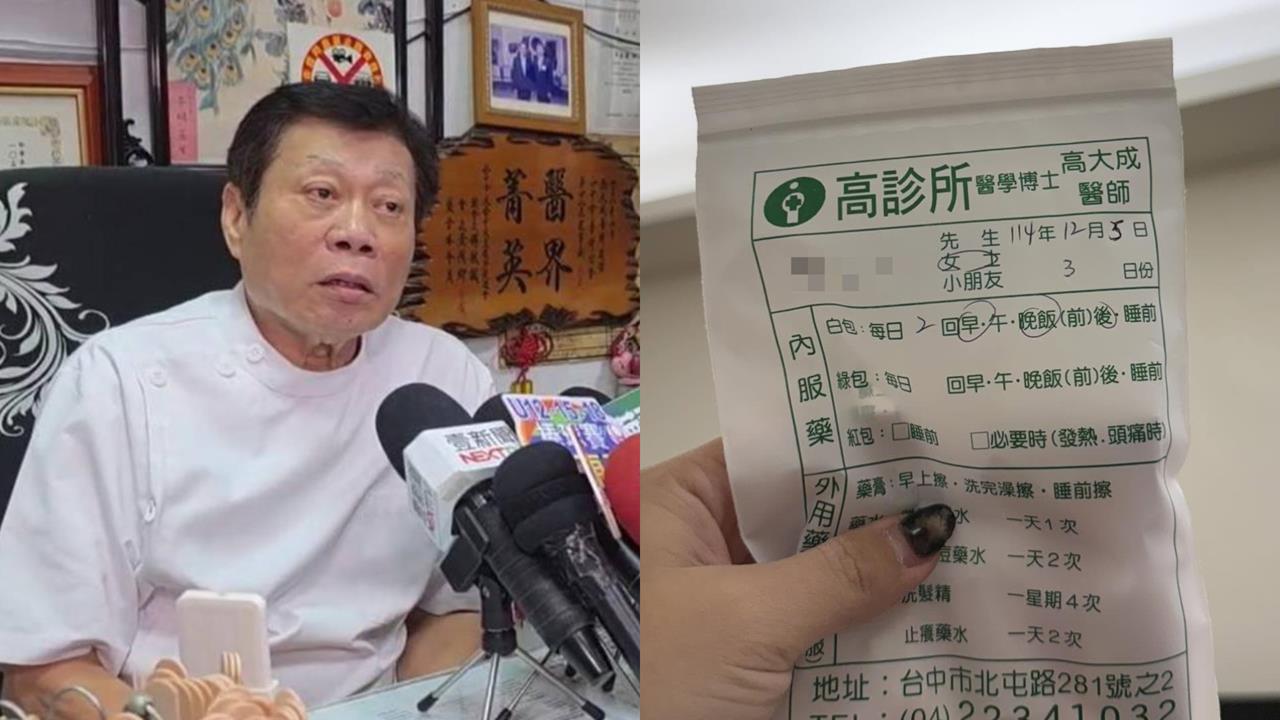 正妹胸悶隨機看診「醫師竟是高大成」!3.7萬網友嚇壞喊:有在看活人?