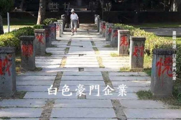 台中公園古蹟遭潑漆 兇手又是他