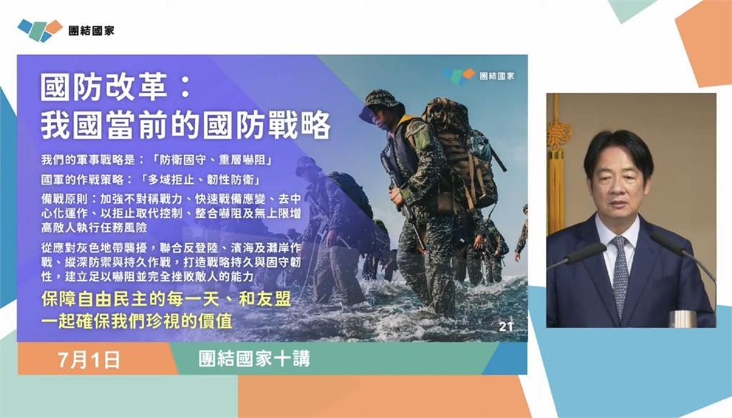 快新聞／賴總統四講論國防　于北辰喊英雄不能沒寶劍：朝野應共挺國軍
