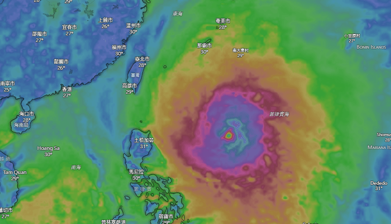 巨大強颱巴威逼台！專家示警「降雨高風險區明確」：全台都要嚴肅面對