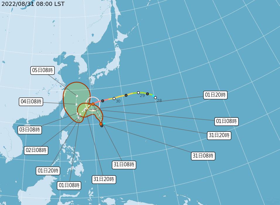 「颱風假」機會增？強颱「軒嵐諾」急轉彎更靠近台灣　氣象局曝可能性