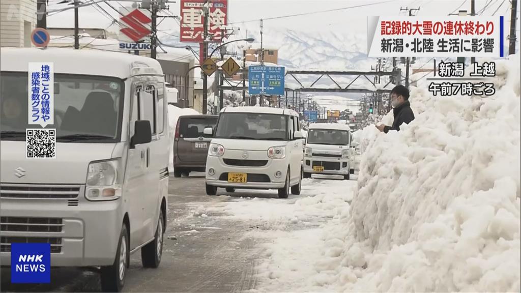 新潟上越積雪量達2M 東京都心首波降雪